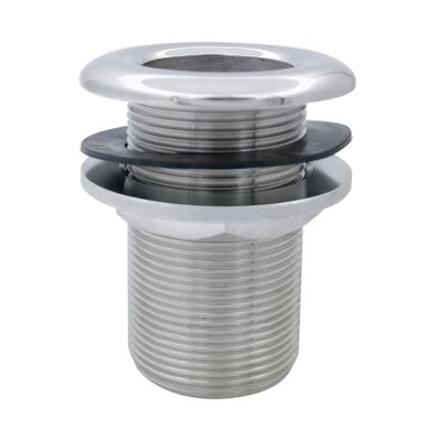 1PC of RANYUSS Stainless Steel 316 Stainless Steel Thru-Hull Fitting w/Nut &Gasket For1-1/2 I.D.Hose (1-1/2")