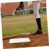 INOOMP 5pcs Rubber Baseball and Softball Bases Thrown Down Training Plates for Practice Heavy-Duty Home Plate for Skill Improvement view 2