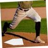 INOOMP 5pcs Rubber Baseball and Softball Bases Thrown Down Training Plates for Practice Heavy-Duty Home Plate for Skill Improvement view 4