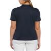 PGA Tour Women's Airflux Short Sleeve Golf Polo Shirt with Zipper, Moisture-Wicking Fabric and Sun Protection, True Navy, X-Small view 2