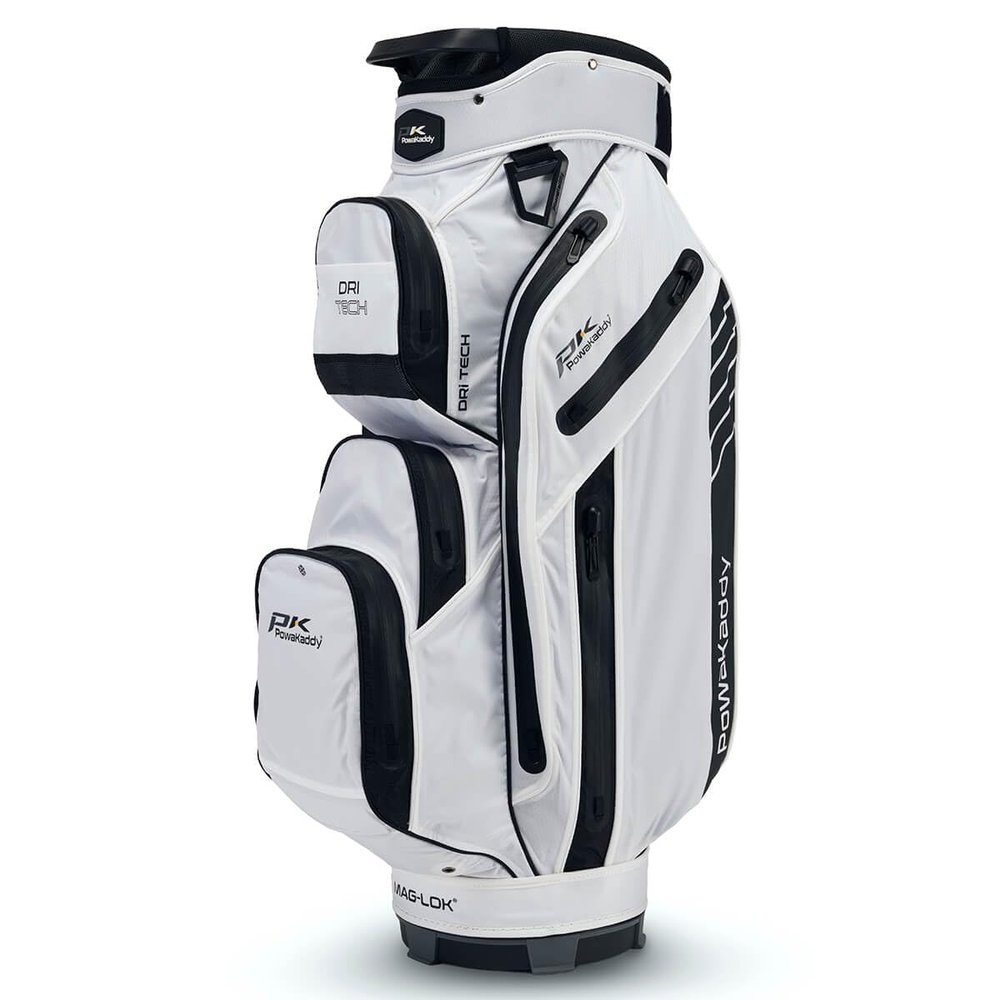 PowaKaddy DRI-TECH GOLF CART TROLLEY BAG - WHITE/BLACK