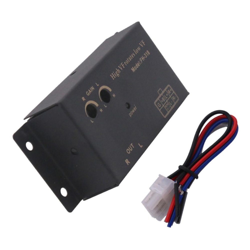 Angoily Car Audio Speaker Converter High to Low Frequency Abs Iron Rubber Output