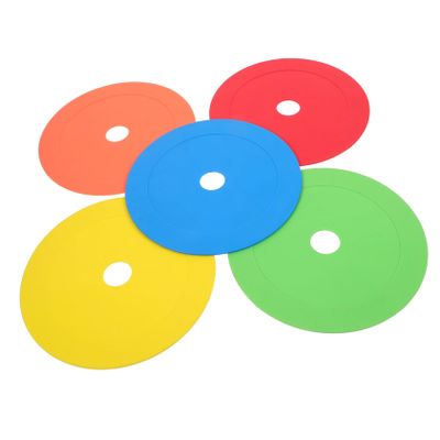 Yardwe 5pcs Soccer Training Markers Non- Football Sign Discs for Drills Bright Colors for Enhanced Visibility TPE Material for Sports Training Activities