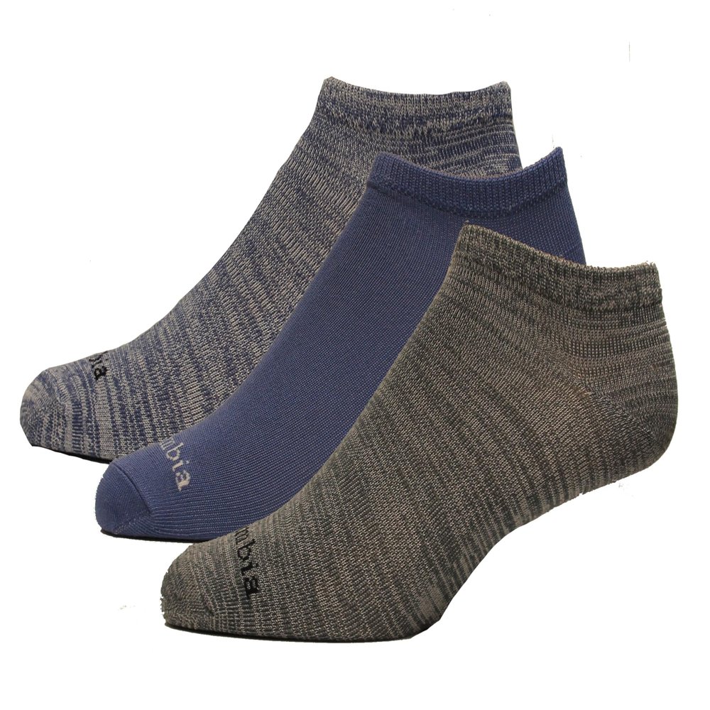 Columbia Women's Super Soft Polytam Basic No Show Socks 3 Pair, Eve Multi, One Size