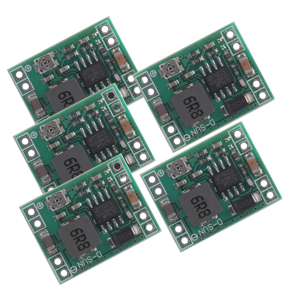 Angoily 5pcs Adjustable Fixed Voltage Dc-dc Converter Module Power Supply Potentiometer