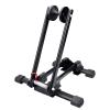 LANDEN EARTH Folding Bike Floor Stand Dual Slot Fit 16-29in Mountain & Road Bicycles for Garage Home Indoor Outdoor Bike Storage Parking Rack, black view 1