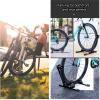 LANDEN EARTH Folding Bike Floor Stand Dual Slot Fit 16-29in Mountain & Road Bicycles for Garage Home Indoor Outdoor Bike Storage Parking Rack, black view 2