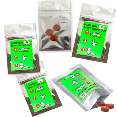 New Resources Group Marine Water Leak Fluorescent Tracing Tablets Pack Neon Green Dyes Detect Illegal Discharge Boats, EPA Standard Sewer and Drain Commercial (5 Pack)