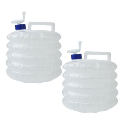 balacoo 2pcs Telescopic Water Bag Water Storage Emergency Water Bag Camping Kettle Hiking Water Bucket Foldable Water Bag Foldable Water Carrier Car Bucket On Foot Travel re-usable, 20.5X16.5X16.5CM