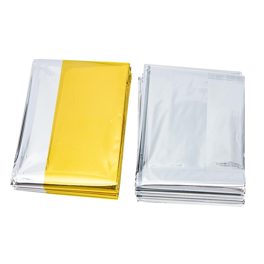 balacoo 6pcs Emergency Blanket Heat Insulation Thermal Blankets for Camping Survival