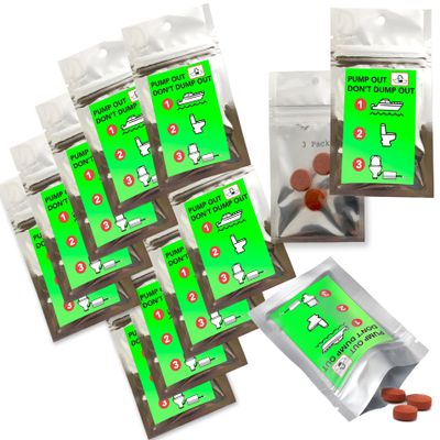 New Resources Group Marine Water Leak Fluorescent Tracing Tablets Pack Neon Green Dyes Detect Illegal Discharge Boats, EPA Standard Sewer and Drain Commercial (15 Pack)
