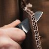 MKM Maniago Knife Makers MAKRO 2 Sheepsfoot Fixed Blade Knife and EDC Tool - M390 Super Steel, Full Tang, Designed by Jesper Voxnaes, Made in Italy, Includes Leather Sheath (Green Micarta / Black Blade) view 3