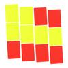 Yardwe 12pcs Soccer Referee Cards Red Yellow Standard Referee Cards for Sports Officials Portable Soccer Supplies PVC Material view 1
