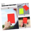 Yardwe 12pcs Soccer Referee Cards Red Yellow Standard Referee Cards for Sports Officials Portable Soccer Supplies PVC Material view 2