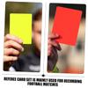 Yardwe 12pcs Soccer Referee Cards Red Yellow Standard Referee Cards for Sports Officials Portable Soccer Supplies PVC Material view 4