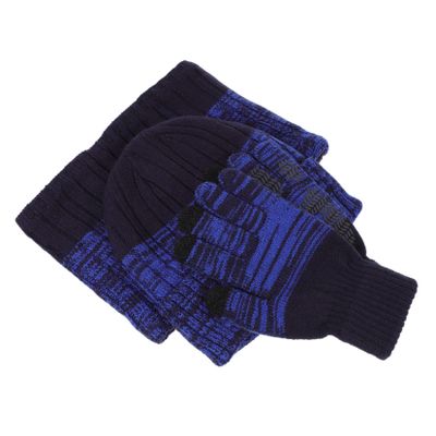 SAFIGLE 1set Warm Neckerchief and Thicken Gloves for Boy Girl Winter Hat Scarf Glove Kit Cozy Outdoor Accessories for Cold Weather Activities