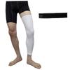 KOMBIUDA Compression Knee Sleeve and Ankle Support Socks for Sports White Stabilizing Leg Sleeve for Running Fitness and Injury Recovery view 1