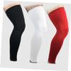 KOMBIUDA Compression Knee Sleeve and Ankle Support Socks for Sports White Stabilizing Leg Sleeve for Running Fitness and Injury Recovery view 2