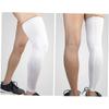 KOMBIUDA Compression Knee Sleeve and Ankle Support Socks for Sports White Stabilizing Leg Sleeve for Running Fitness and Injury Recovery view 3