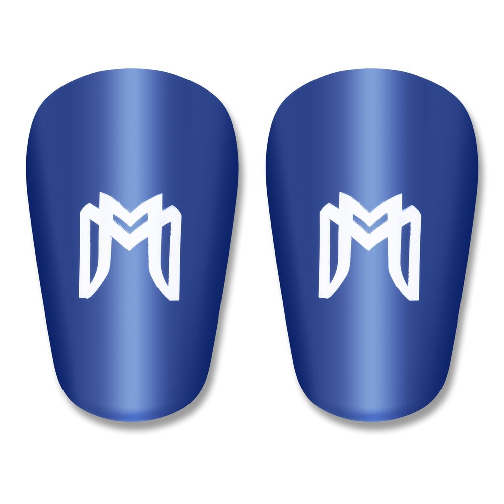 MediCaptain MiniGuards - Mini Shin Guards for Soccer Players - Tiny Shin Pads for Men, Women, Teens - Miniature Shin Guards 3.9 x 2.4 inch - Perfect for High Level Soccer Athletes (Blue)