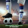 MediCaptain MiniGuards - Mini Shin Guards for Soccer Players - Tiny Shin Pads for Men, Women, Teens - Miniature Shin Guards 3.9 x 2.4 inch - Perfect for High Level Soccer Athletes (Blue) view 3