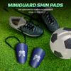 MediCaptain MiniGuards - Mini Shin Guards for Soccer Players - Tiny Shin Pads for Men, Women, Teens - Miniature Shin Guards 3.9 x 2.4 inch - Perfect for High Level Soccer Athletes (Blue) view 4