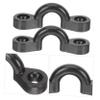 balacoo 10pcs Boat Rigging Kit Small Eye Hooks Kayak Sail Kayak Deck Kayak Anchor Trolley Kit Tie Down Pad Eye Boat Pad Eye Pad Eyes for Kayak Fishing Kayak U Hook Small Eyes Steel Handle, 4.7x1.5cm view 3