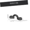balacoo 10pcs Boat Rigging Kit Small Eye Hooks Kayak Sail Kayak Deck Kayak Anchor Trolley Kit Tie Down Pad Eye Boat Pad Eye Pad Eyes for Kayak Fishing Kayak U Hook Small Eyes Steel Handle, 4.7x1.5cm view 4