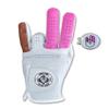 Scale Wear Design Funny Golf Glove Ball Marker - Plus Hat Clip Shocker Cabretta Leather Adult Men's Golf Gloves Gag Gift Mens 2 Pink 1 Brown Finger view 1