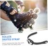 WOONEKY 2pcs Roller Skate Strap Buckles Adjustable Skate Shoe Clasp Straps Durable Material with Accessories for Men and Women Lightweight Replacement Fasteners view 2