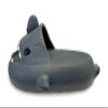 NORTY Boys Toddler to Big Boys Shark Cloud Slide, Charcoal 42327-3/3.5 view 2