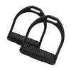 2pcs Non-Slip Horse Stirrups for Safe Riding Protective Saddle Stirrups Wide Sole Design for English Riding and Ankle Support view 1