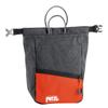 Petzl SAKAB Chalk Bag with Power Crunch Chalk (300g) - Large, Roll-Top Bouldering Chalk Bucket - Grey view 2
