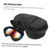 balacoo Box Ski Goggle Case Football Eye Stickers Goggle Case Snowboarding Goggles Terrarium Tank Terrarium Container Snow Board Goggles Sports Goggles Ski Goggles Diving Mask Eva, 18x12 cm, Black view 4