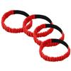 WOONEKY 4pcs Elastic Legged Race Bands for Outdoor Games Durable Stretchy Straps for Teamwork Activities for Carnival Fun and Interaction