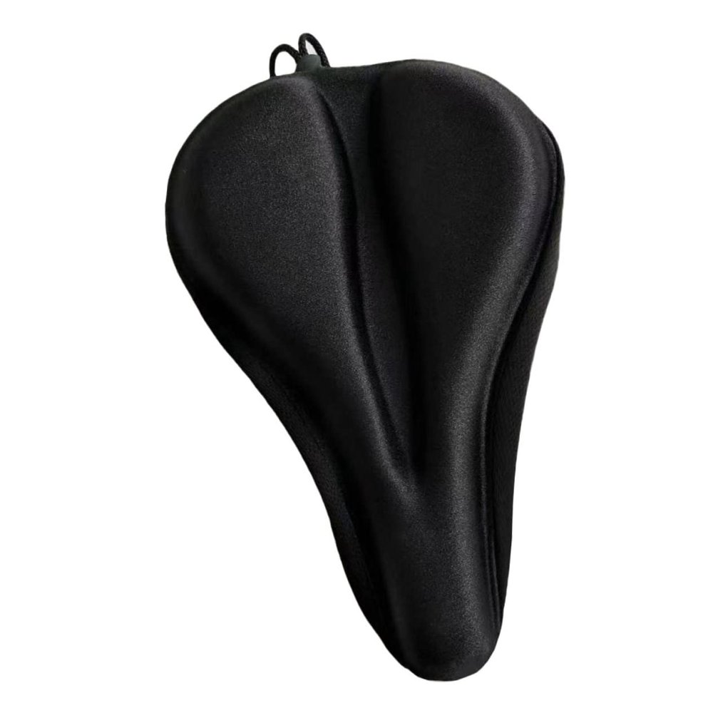POPETPOP Bike Saddle Cushion Comfortable Silicone Seat Cover for Road Mountain Breathable Design Easy Installation Cycling Accessory for All
