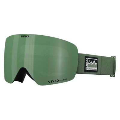 Giro Contour Adult Snow Goggles - Hedge Green All Access Strap with Vivid Envy/InfraredLenses