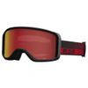 Giro Sagen Adult Snow Goggles - Red Flow Strap with Amber Scarlet/Yellow Lenses view 1