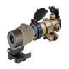 Combo of 2-3X Magnifier G3Sight Scope Airsoft with Switch to Side Mount for 20mm Rail Apply & Tactical Scope Reflex Stinger 4 MOA Red - Green Dot Sight with Picatinny Mount view 1