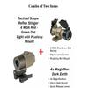 Combo of 2-3X Magnifier G3Sight Scope Airsoft with Switch to Side Mount for 20mm Rail Apply & Tactical Scope Reflex Stinger 4 MOA Red - Green Dot Sight with Picatinny Mount view 2