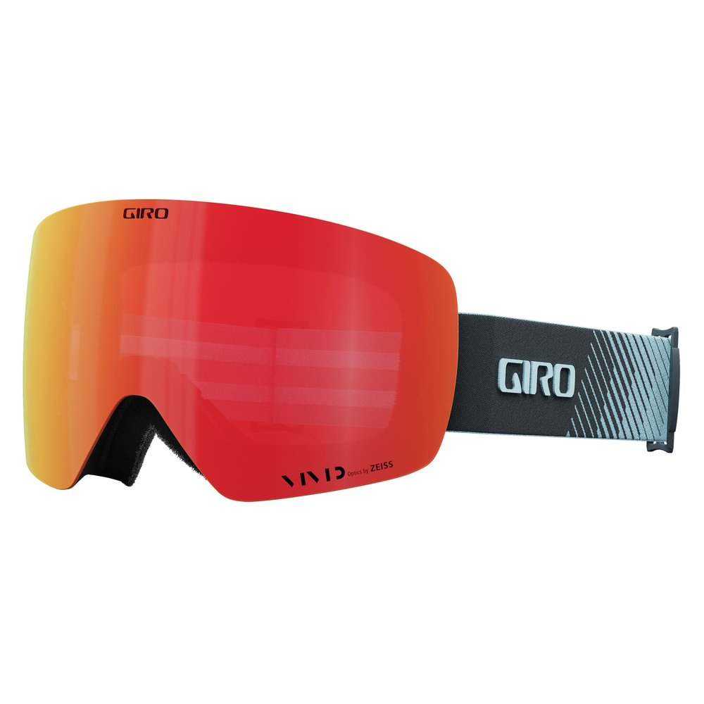 Giro Contour Adult Snow Goggles - Dark Shark Streaker Strap with VIVID Ember/VIVID Infrared Lenses