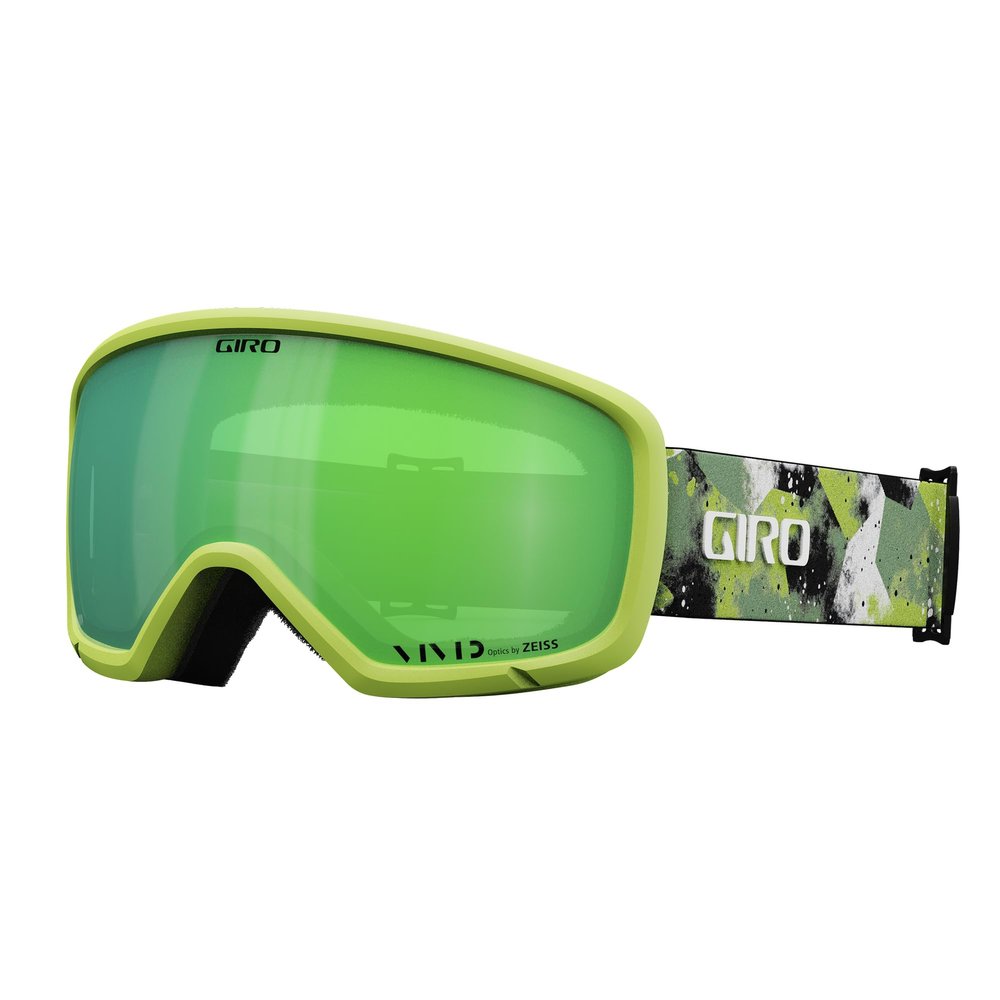 Giro Ringo Adult Snow Goggles - Green Cloud Strap with VIVID Emerald Lens