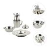 POPETPOP Portable Camping Cookware Mess Kit Lightweight Sturdy Utensils for Hiking Backpacking and Outdoor Cooking view 3