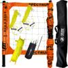 Park & Sun Sports Spectrum Classic: Adjustable Professional Outdoor Volleyball Net System, Classic Orange Net - Ideal for Beach, Grass, and Backyard Games - Durable, Easy Setup, Anti-Sag, Portable view 1