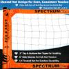 Park & Sun Sports Spectrum Classic: Adjustable Professional Outdoor Volleyball Net System, Classic Orange Net - Ideal for Beach, Grass, and Backyard Games - Durable, Easy Setup, Anti-Sag, Portable view 2