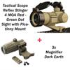 Combo of 2-3X Magnifier G3Sight Scope Airsoft with Switch to Side Mount for 20mm Rail Apply & Tactical Scope Reflex Stinger 4 MOA Red - Green Dot Sight with Picatinny Mount view 3