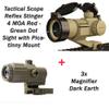 Combo of 2-3X Magnifier G3Sight Scope Airsoft with Switch to Side Mount for 20mm Rail Apply & Tactical Scope Reflex Stinger 4 MOA Red - Green Dot Sight with Picatinny Mount view 4