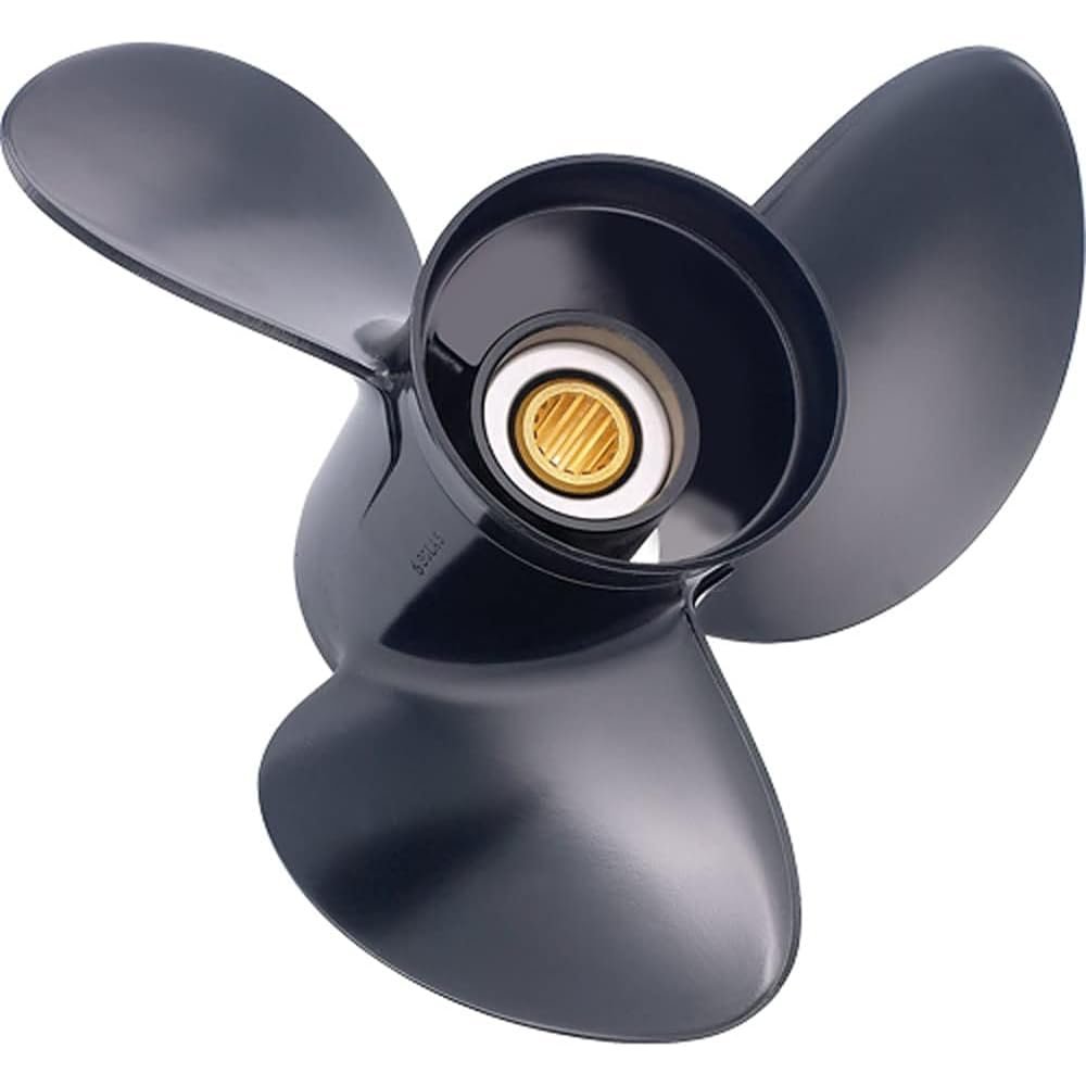 Rareelectrical New Stainless Steel Propeller Compatible with 8-20Hp Yamaha 2 Stroke 8 Spline 9.9 4 Stroke 8 Spline 15 4 Stroke 8 Spline 20 1991-2021 Part 3121-093-09 Diameter 9.25 Pitch 9 Blades 3