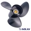 Rareelectrical New Stainless Steel Propeller Compatible with 8-20Hp Yamaha 2 Stroke 8 Spline 9.9 4 Stroke 8 Spline 15 4 Stroke 8 Spline 20 1991-2021 Part 3121-093-09 Diameter 9.25 Pitch 9 Blades 3 view 2