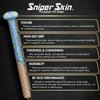 Sniper Skin Baseball Heat-Activated Bat Grip, Easy Install Tacked Non-Slip for Baseball & Softball Sports, Custom Fit Wrap That Lasts Up to 3 Times Longer - Ice Cream Blue Cotton Candy view 3